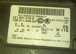 Pravá přední lampa Škoda Superb III